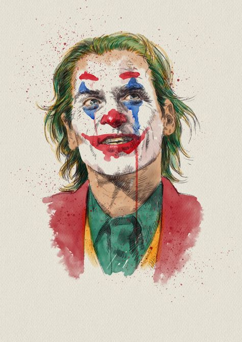 Any comic art fans here? This painting of a DC sociopath Arthur Fleck 🃏 Joker 🃏 depicted by Zoltan Korcsok in #rebelle3 software blew our minds. Joker Kunst, Joker Tumblr, Image Joker, Joker Painting, Joker Photos, Joker Film, Joker Drawings, Der Joker, Joker Iphone Wallpaper