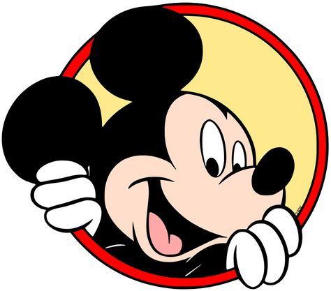 Clip art of Mickey Mouse peeking through #disney, #mickeymouse Mickey Mouse Cartoon Characters, Mickey Mouse Peeking, Mickey Mouse Face Printable, Mickey Mouse Stickers Printable, Mickey Mouse Paintings, Images Of Mickey Mouse, Disney Clip Art, Michey Mouse, Mickey Mouse Cute