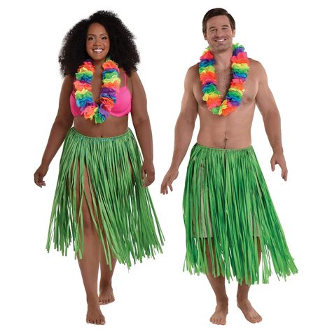 "Buy Summer Luau Green XL-Adult Grass Skirt at Michaels. com. Everyone will want to say \"Aloha\" to the cutie wearing this Green Grass Hula Skirt. This faux-straw skirt is the perfect addition to hula costumes and offers a natural and authentic island look. Everyone will want to say \"Aloha\" to the cutie wearing this Green Grass Hula Skirt. This faux-straw skirt is the perfect addition to hula costumes and offers a natural and authentic island look. Simply tie it off and you're ready to spend Halloween Moana, Straw Skirt, Hawaiian Costume, Coconut Bra, Aloha Party, Hula Skirt, Grass Skirt, Hawaii Party, 50th Party