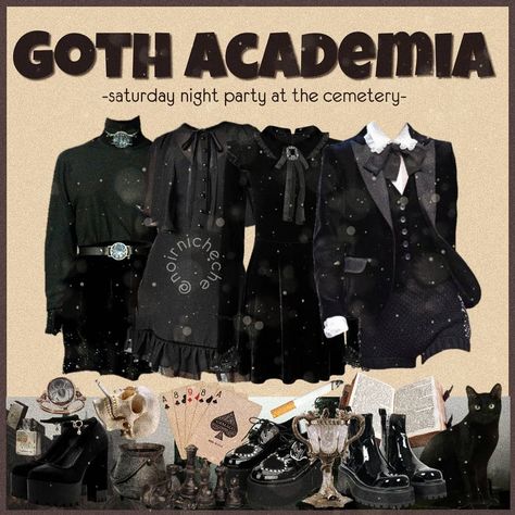 Dark Academia Outfit Aesthetic, Grain Filter, Dark Academia Fashion Aesthetic, Goth Academia, Dark Academia Goth, Gothic Academia, Academia Aesthetic Outfit, Casual Goth, Academia Outfits