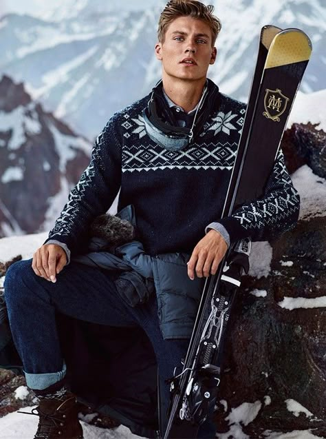 Mikkel Jensen by Hunter & Gatti for the Massimo Dutti’s Apres Ski limited collection Fall Winter 2015 Campaign Mens Apres Ski Outfit, Men Apres Ski Style, Mens Apres Ski Style, Apres Ski Outfit Men, Skiing Outfit Mens, Men Ski Outfit, Mens Apres Ski, Afterski Outfit, Snowboarding Outfit Mens