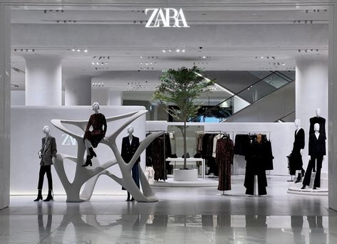 Zara Store Interior, Zara Store, Clothing Store Interior, Interior Design Student, Wood Store, Architecture Design Concept, Store Design Interior, Store Interior, Shop Interior Design