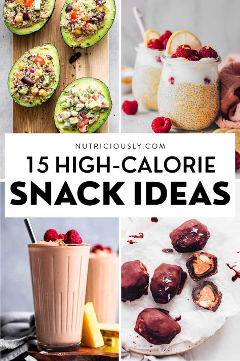 17 Easy High-Calorie Snacks for Healthy Weight Gain 2 Healthy High Calorie Snacks, High Calorie Lunches, High Calorie Diet, High Calorie Snacks, Calorie Dense Foods, Weight Gain Meals, High Calorie, Weight Maintenance, Filling Snacks