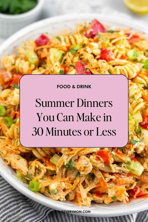 Easy End Of Summer Meals, End Of Summer Dinner Ideas, Simple Summer Meals Dinners, Heathly Dinners For Families Easy, Quick Easy Dinners For Family, Healthy Easy Dinner Recipes For Family, Cool Dinners For Hot Days, August Dinner Ideas, Dinner For Hot Days Summer