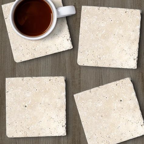 Entertaining Platters, Outdoor Eating Area, Monogram Coasters, Absorbent Coasters, Outdoor Eating, Travertine Stone, Marble Decor, Stone Coasters, Serving Set