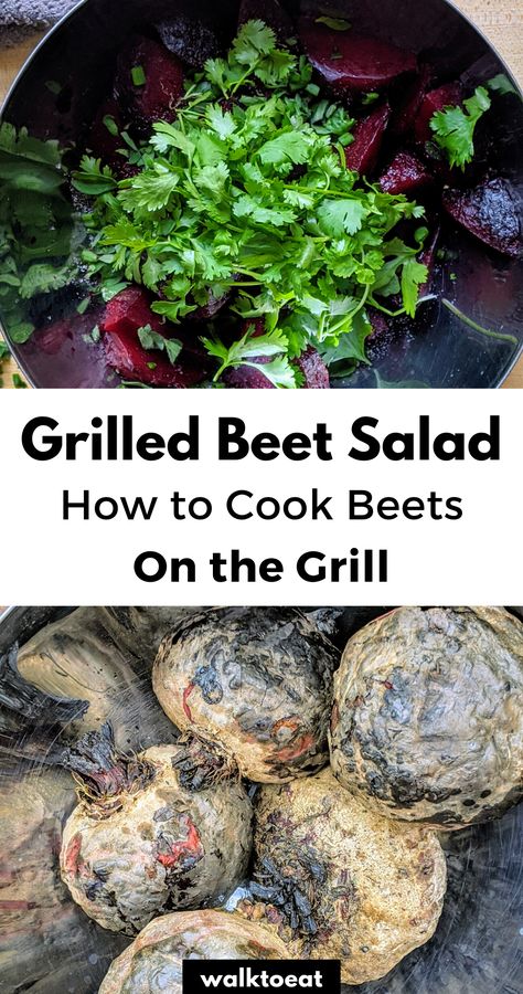 Grilled Beet Salad, Beets On The Grill, Grilled Beets Recipe, Bbq Beets, Grilling Veggies, Bbq Inspiration, Beets Salad, Grilled Beets, Grilled Salad