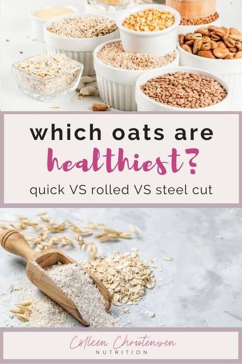 Is one type of oat healthier? Learn the difference between rolled oats vs quick oats vs steel cut oats is and what a dietitian recommends! Should you eat rolled oats VS steel cut? Is there a difference between rolled oats vs old fashioned? What is the best oat for oatmeal recipes? What is the best type of oat for overnight oats? Learn about the different types of oats from a registered dietitian! Quick Steel Cut Oats Recipes, Sprouted Rolled Oats Recipes, Types Of Oats, Steel Oats, Rolled Oats Recipe, How To Balance Hormones, Cold Oats, Steel Cut Oats Recipe, Quick Oatmeal