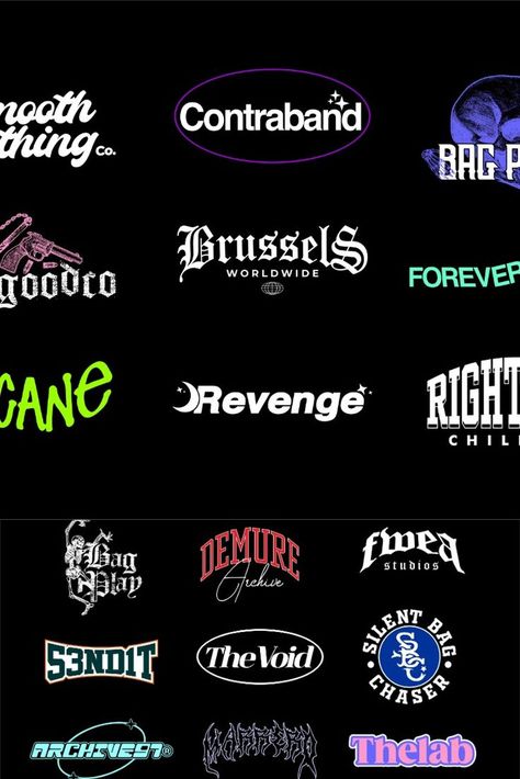 I will design a simple and amazing streetwear logo Streetwear Brand Name Ideas, Streetwear Logo Ideas, Y2k Logo, Simple Streetwear, Streetwear Logo, Logo Design Services, Carousel, Tshirt Logo, Logo Branding