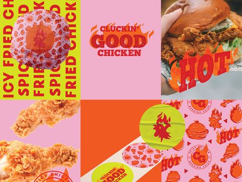 Cluckin Good Chicken Fried Chicken Brand Packaging Icons #3 by Design by Ayelet on Dribbble Chicken Restaurant Branding, Fried Chicken Branding, Fried Chicken Photography, Fried Chicken Packaging, Fried Chicken Design, Chicken Branding, Chicken Packaging, Chicken Fried Chicken, Chicken Brands