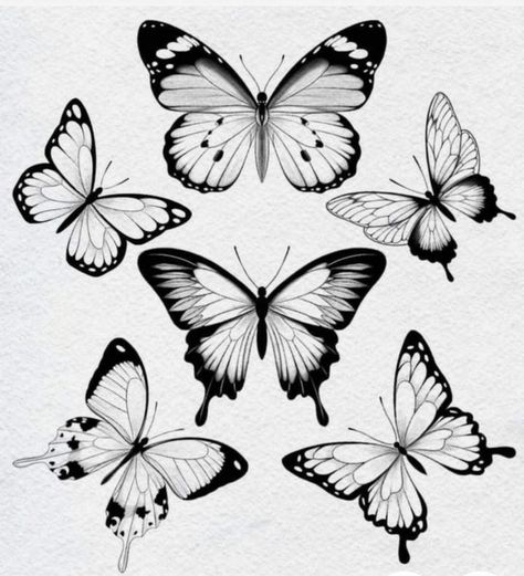 Ink Blot Butterfly, Butterfly Black And White Tattoo, Butterfly Silhouette Tattoo, Gothic Butterfly Tattoo, Butterfly Tattoo Sketch, Black And White Butterfly Tattoo, Cool Butterfly Tattoos, Unique Butterfly Tattoo Designs, Butterfly Flash