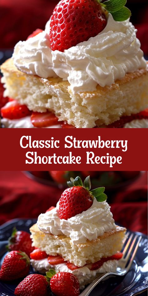 Discover the best ever strawberry shortcake recipe with homemade elements that bring out the sweetness of summer. How To Make Shortcake, Single Serve Strawberry Shortcake, Easy Homemade Strawberry Shortcake, Bisquick Strawberry Shortcake Recipe, Starberry Shortcake, Best Strawberry Shortcake Recipe, Shortcake Recipe Easy, Fresh Strawberry Shortcake, Bisquick Strawberry Shortcake