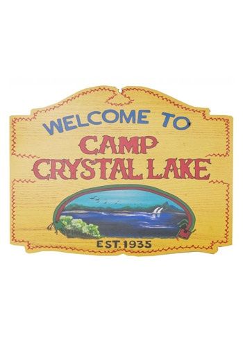 Enter to win! Friday the 13th - Camp Crystal Lake Sign  http://www.horrorsociety.com/2014/06/13/friday-13th-contest/ Camp Crystal Lake Sign, Crystal Lake Camp, Camp Crystal Lake, Horror Gifts, 13th Birthday Parties, Lake Signs, Crystal Lake, Jason Voorhees, Monster Party