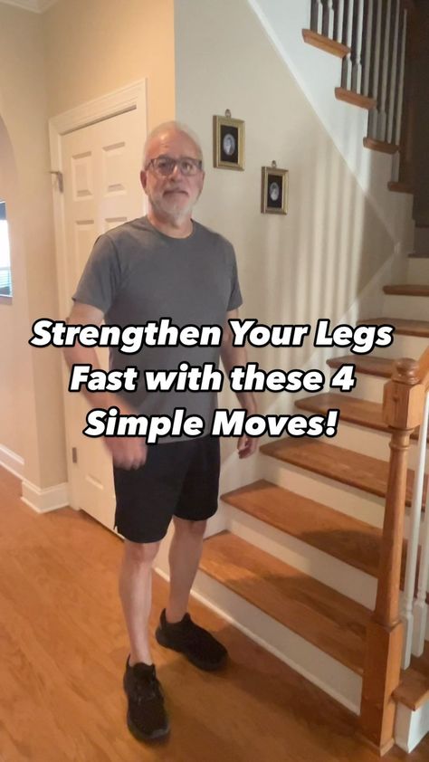 Instagram Senior Leg Exercises, Strength Training For Seniors, Leg Strengthening Exercises For Seniors, Balance Exercises For Seniors, Improve Balance Exercises, Exercise For Seniors, Leg Strengthening Exercises, Knee Strengthening, Chair Exercise