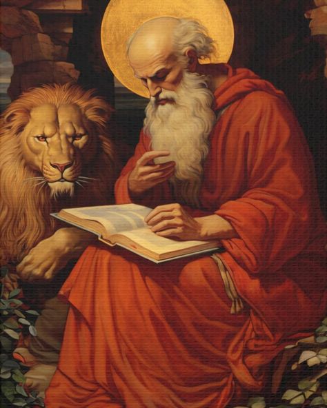 Saint Jerome, Doctor of the Church and one of the most brilliant scholars in Christian history, devoted his life to the love of Scripture and the pursuit of divine wisdom. Born around the year 347 in present-day Croatia, Jerome would go on to become one of the Church’s most revered theologians and a tireless servant of God's Word. He is best known for translating the Bible into Latin, creating the Vulgate, which has remained a cornerstone for Catholic understanding of Sacred Scripture through... Saint Jerome, St Jerome, Christian History, Divine Wisdom, Sacred Scripture, Great Western, Catholic Art, Western Art, St Michael