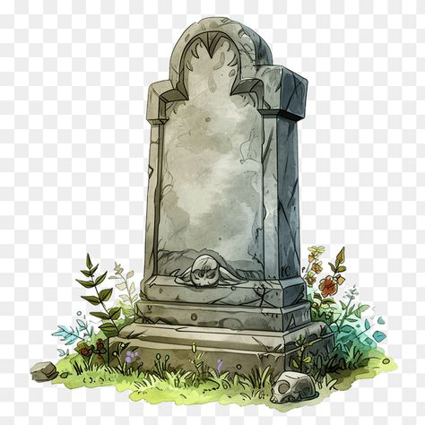 Stone gravestone clipart Grave Stone Illustration, Headstone Painting, Tombstone Tattoo Design, Tomb Stone Drawing, Blank Tombstone, Grave Stone Drawing, Grave Painting, Grave Stone Tattoo, Graveyard Sketch