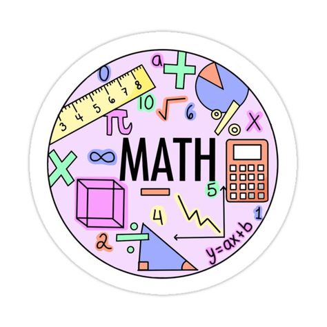 How To Decorate Maths Notebook, Stickers For School Notebooks, Students Stickers, Math Decorations, Math Stickers, Math 5, Math Notebook, School Notebooks, School Stickers