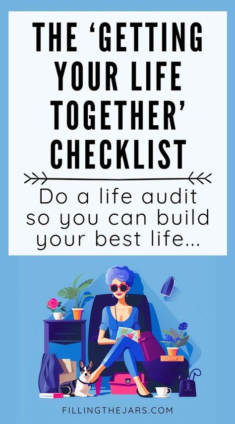 Explore the ultimate guide to reshaping your day-to-day and crafting the intentional life you've always wanted. This getting your life together checklist isn't just about tasks; it's a transformative journey for anyone ready to do a life audit and figure out how to change your life. It blends practical steps, self motivation, and goal setting -- all designed to streamline your path to personal fulfillment. Life reset checklist printable, get your life together checklist aesthetic. Checklists For Life, Taking Inventory Of Your Life, Systemize Your Life, Life Planning Ideas, Life Reset Checklist 2024, How To Get A Life, Life Audit Checklist, Get My Life Together Checklist, How To Reset Your Life