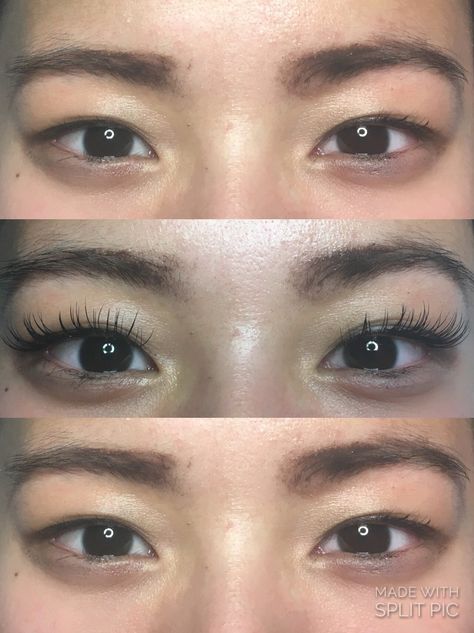 Lash Extensions For Monolids, Eyelash Extensions Monolid Eyes, Minimal Lash Extensions, Lash Extensions Monolid Eyes, Monolid Eyelash Extensions, Monolid Lash Extensions, Lashes Ideas, Eyelash Extensions Before And After, Natural Fake Eyelashes