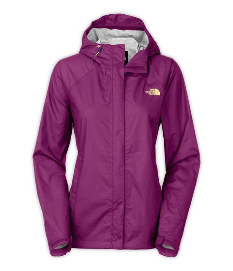 WOMEN'S VENTURE JACKET Black Rain Jacket, North Face Rain Jacket, Yellow Raincoat, Rain Jacket Women, Hooded Raincoat, Raincoats For Women, North Face Women, Rain Wear, North Face Jacket