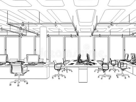 (3) Cubic Interior Design (@CubicInterior) / Twitter Office Rendering, Modern Office Furniture Desk, Office Sketch, Classic Office Furniture, Office Layout Plan, Lighting Room, Expand Furniture, Interior Design Office, Layout Plan