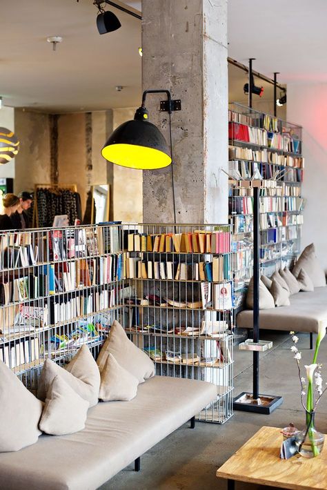 Bookstore Design, Library Cafe, Boutique Hotels Design, Hostels Design, Bookstore Cafe, Book Cafe, Cafe Interior Design, Library Design, Design Hotel