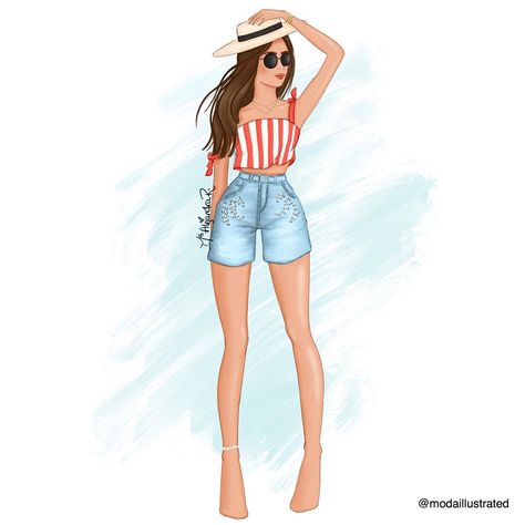 ⚓️ Summer State of Mind ⚓️ What’s your dream Summer destination? . . . #modaillustrated #fashionista #fashionsketch #fashionillustrator… Summer Wear Illustration, Summer Fashion Illustration, Dream Summer, Summer Destinations, Fashion Illustrator, Book Art Drawings, State Of Mind, Endless Summer, Tgif