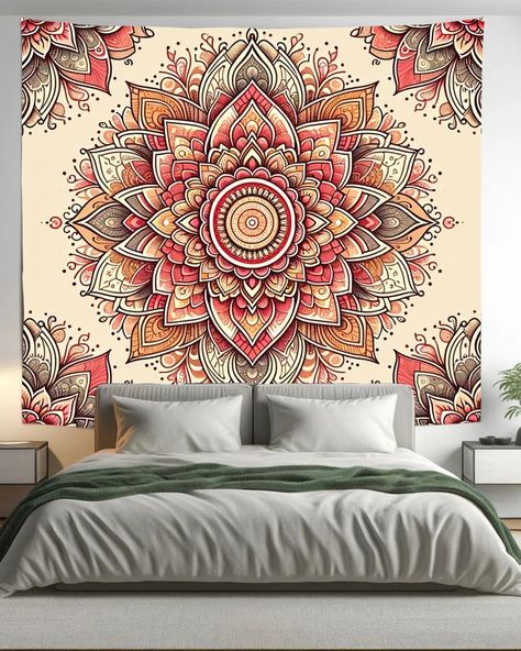 Plum Indian Mandala Tapestry Psychedelic Wall Hanging Boho Decor Plum Indian Mandala Tapestry Psychedelic Wall Hanging Boho Decor Elevate your living space with our India Mandala Tapestry Wall Hanging. This beautiful piece of Boho Decor will add a touch of elegance to your home, coffee shop, office, or any space you choose. With its vibrant design, it's more than just a tapestry; it's a work of art Size: Small - 150x 150cm (60x60 inches), Medium- 200 x 200cm (80x80 inches), Large- 245x245cmc... Coffee Shop Office, Hanging Boho Decor, Home Coffee Shop, Mandala Tapestries Wall Hangings, Indian Mandala, Wall Hanging Boho, Mandala Tapestry, Burgundy Floral, Shop Office