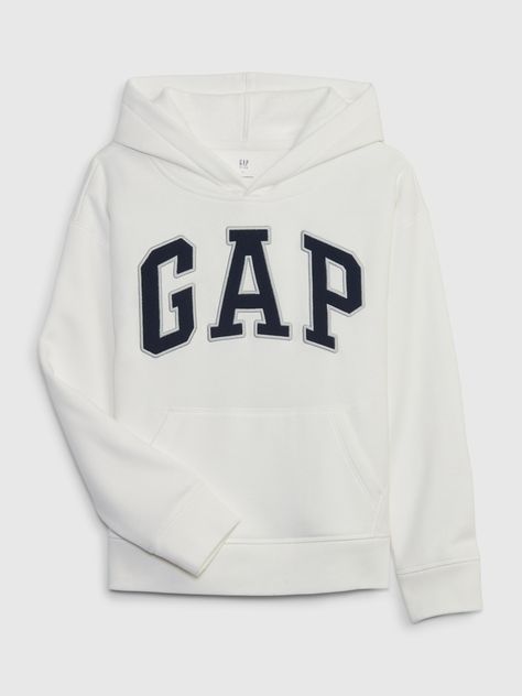 Hoodie Gap, Gap Hoodie, Arch Logo, Vintage Soft, Gap Sweater, Gap Kids, White Hoodie, Knit Cotton, Vintage Children