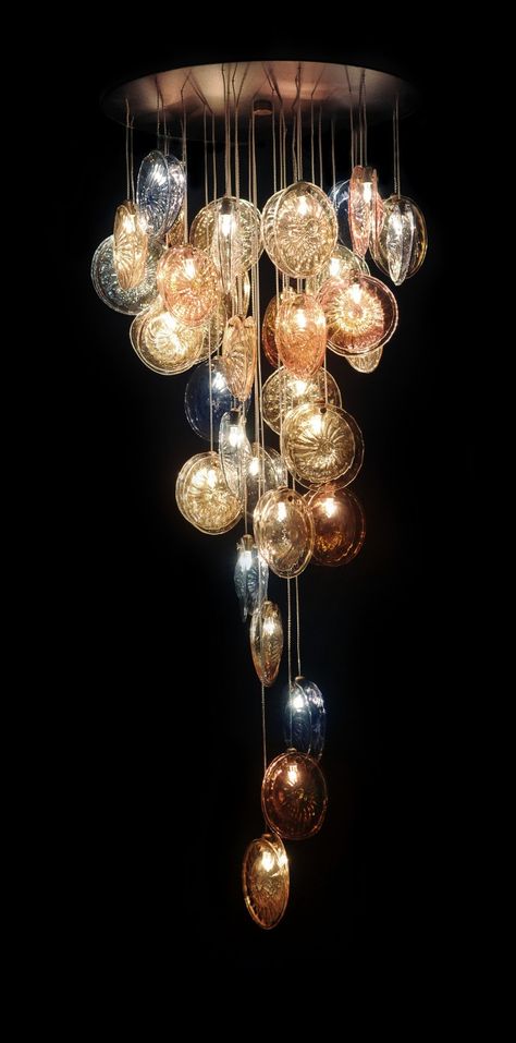 Simon Collection: Breath pendant Milk Glass Pendant Light, Hand Blown Glass Chandelier, Blown Glass Chandelier, Diy Lampe, Luxurious Interior, Deco Luminaire, Blown Glass Art, Glass Balls, Lampe Design