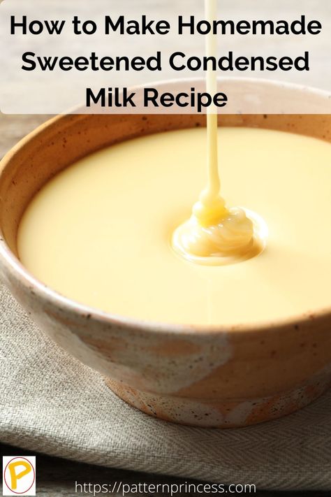 Condensed Milk Recipes Easy, Recipe Using Milk, Homemade Coffee Creamer Recipe, Evaporated Milk Recipes, Condensed Milk Recipe, Homemade Sweetened Condensed Milk, Homemade Condensed Milk, Sweetened Condensed Milk Recipes, Bake Off Recipes