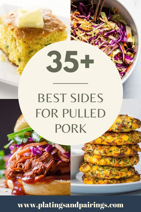 35+ Sides for Pulled Pork (What to Serve with Pulled Pork) Pulled Pork Sandwich Sides, Pulled Pork Menu, Pork Sandwich Sides, Sides For Pulled Pork, Pulled Pork Side Dishes, Pulled Pork Sides, Air Fryer Chinese, Creamy Green Sauce, Pork Menu