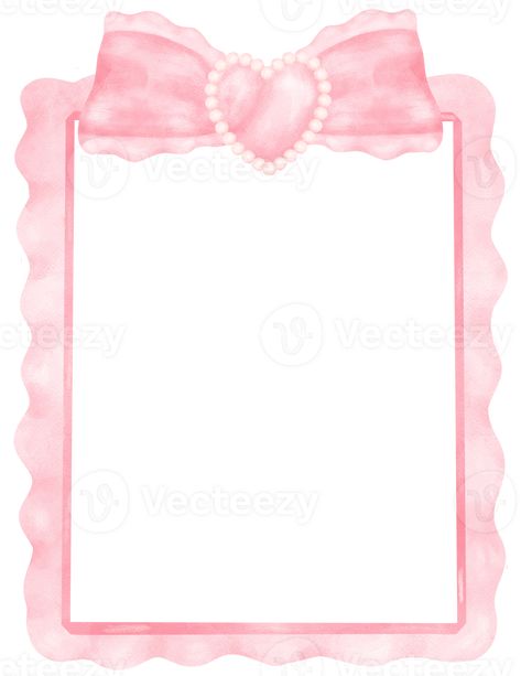 Pink Coquette frame rectangle shape aesthetic watercolor Coquette Frame, Pfp Frame, Shape Aesthetic, Aesthetic Watercolor, Pink Coquette, Rectangle Shape, Free Png, The Pink, Royalty