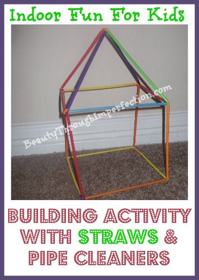 Building with pipe cleaners and straws - fun idea from @Paula (Beauty Through Imperfection) . #smartsummer Busy Bags For Toddlers, Fine Motor Skills Activity, Motor Skills Activity, Outdoor Fun For Kids, Playful Learning, Fine Motor Skills Activities, Motor Skills Activities, Busy Bags, Pipe Cleaners