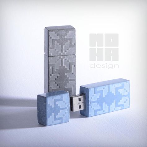 MOHA concrete pendrive Pendrive Design, Usb Box, Wedding Memory Box, Wedding Memory, Usb Drives, Concrete Design, Usb Drive, Memory Box, Invitation Card