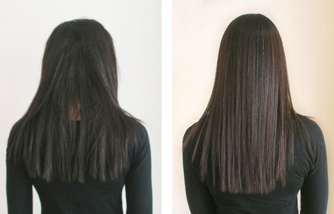 #yuko #hair #straightening #beforeandafter Hair Rebonding, Rebonded Hair, Chemically Damaged Hair, Japanese Hair Straightening, Frizzy Curls, Different Types Of Curls, Sleek Hair, Thick Curly Hair, Hair Straightening