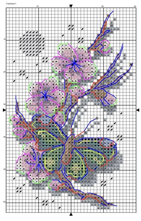 Butterfly - Free Cross Stitch Pattern Flowers Spring Design Spring Crochet Ideas, Crochet Butterfly Applique, Free Cross Stitch Designs, Abstract Cross, Butterfly Cross Stitch Pattern, Free Cross Stitch Pattern, Butterfly Spring, Spring Crochet, Unique Cross Stitch