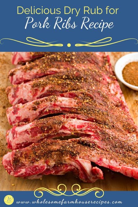 Delicious Dry Rub for Pork Ribs Recipe Pork Ribs Rub Recipe, Pork Ribs Rub, Dry Rub For Pork Ribs, Pork Rib Rub Recipe, Baby Back Ribs Rub, Beef Rib Rub, Pork Rib Dry Rub, Easy Pork Ribs, Dry Rub For Pork