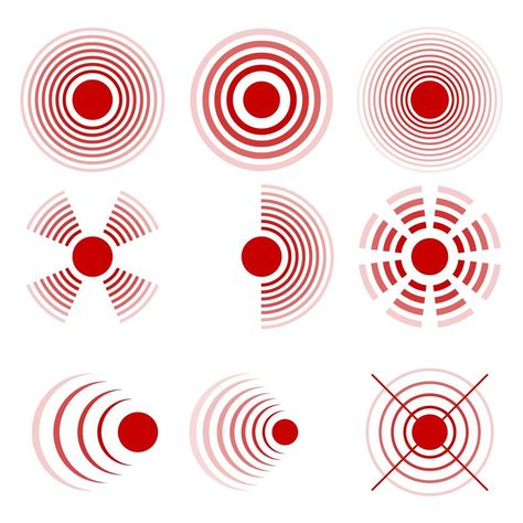 Noise Symbol In Site Analysis, Graphic Design Circle, Circle Graphic Design, Farm Logo Design, Circle Icon, Circle Map, Chiropractic Clinic, Circle Symbol, Retro Nails