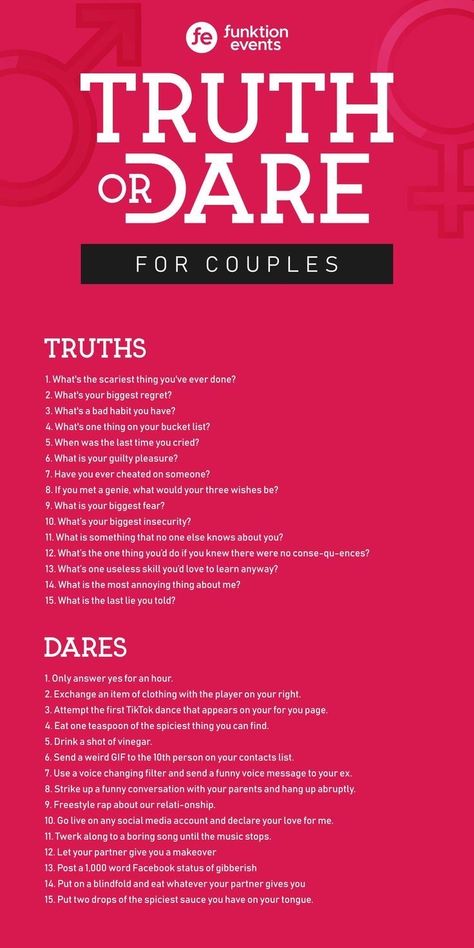 Dares For Adults, Dare Questions Dirty, Dare For Couples, Couples Truth Or Dare, Good Truth Or Dare Questions, Dirty Dares, Dare Questions For Couples, Dares For Couples, Games For Friends