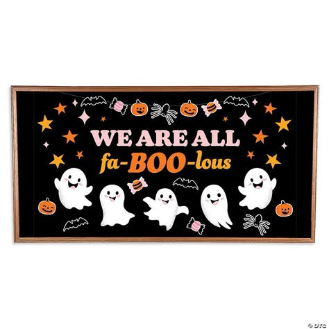 Halloween Sel Bulletin Boards, Ghost Halloween Door Decorations For School, Unbe Leaf Able Bulletin Board, Halloween Kindness Bulletin Board, Fall Halloween Classroom Door, Monthly School Bulletin Boards, Fall Classroom Decorations Doors, Spooktacular Bulletin Boards, Halloween Birthday Bulletin Boards