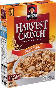 Quaker Cereal, Toaster Strudel, Banana Granola, Crunch Cereal, Oats Quaker, Granola Cereal, Pc Table, Banana Oats, Waffle Mix