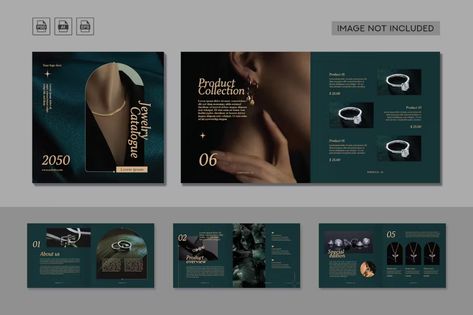 Square Jewelry Catalogue, Print Templates ft. lookbook & brochure - Envato Elements Catalog Design Layout, Short Mehndi Design, Catalogue Design, Square Brochures, Jewelry Magazine, Square Jewelry, Jewelry Catalog, Fashion Portfolio, Catalog Design