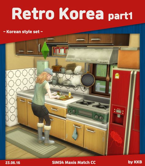 Old Korean House, Korean House, Mods Sims 4, Sims Download, Sims 4 Kitchen, Sims Packs, Sims 4 Bedroom, Sims 4 Expansions, Tumblr Sims 4