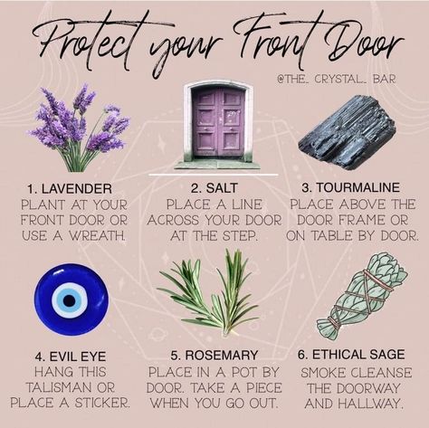 Spell To Move On From Someone, Witchy Homemaking, Hello Witchling, Home Feng Shui, House Protection, Using Crystals, Door House, Witch Tips, Rosemary Sage