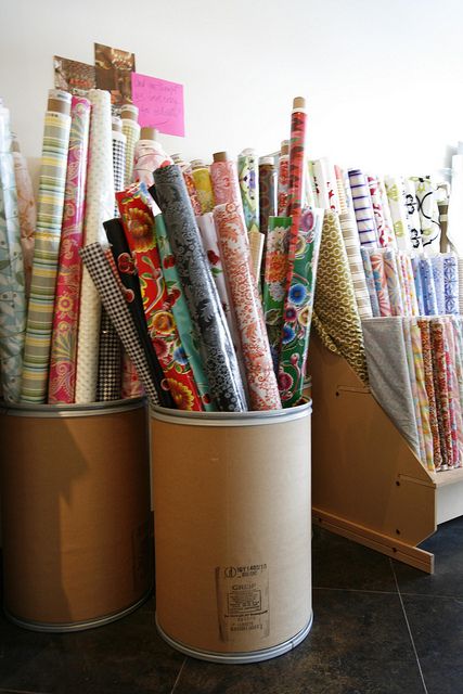 http://www.flickr.com/photos/sassycrafter/4992776059/in/photostream/ Fabric Bolt Storage, Fabric Roll Storage, Rolls Of Fabric, Fabric Shop Display, Fabric Store Displays, Art Studio Storage, Fabric Store Design, Storage Hacks Diy, Fabric Rolls