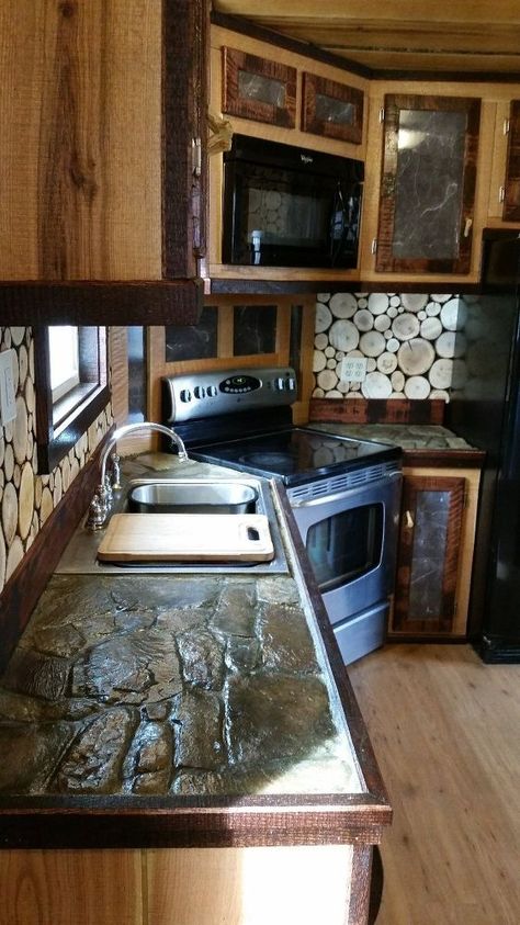 Complete Kitchen including appliances for $1000 | Hometalk Norwegian Kitchen, Chalet Kitchen, Wall Vase Decor, Rough Cut Lumber, Diy Pantry Organization, Old Cabinet Doors, To Build A Home, Build A Home, Full Kitchen