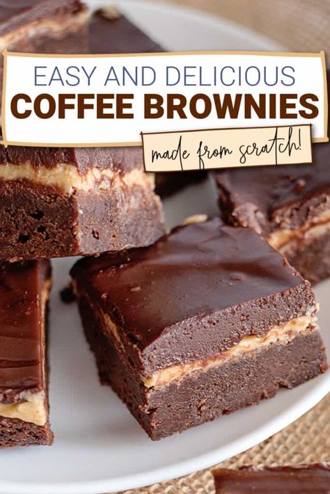 Espresso Brownies Recipe, Brownies With Espresso, Coffee Frosting, Coffee Brownies, Desert Bar, Coffee Desserts, Coffee Cheesecake, Coffee Snacks, Brownie Toppings