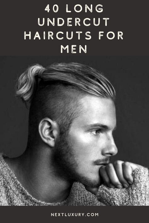 Mens Haircut Long On Top Short On Sides Undercut, Mens Undercut Hairstyle Long Thick Hair, Mens Haircut Undercut Longer Hair, Men's Undercut Hairstyle, Viking Undercut Hair Men, Male Undercut Long Hair, Men Viking Hairstyles, Nordic Hairstyle Men, Boys Viking Haircut