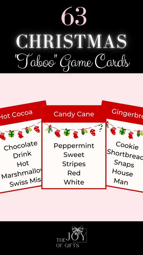 Christmas Outburst Game Free, Christmas Taboo Cards, Christmas Categories Game, Christmas Games Paper Free Printable, Christmas Taboo Game, Christmas Gift Card Game Ideas, Zoom Christmas Party Games, Christmas Party Games For Groups Free Printable, Christmas Printable Games Free