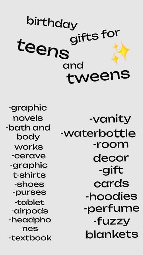 #birthdaylist #birthdaybasket #burthdaygoals #tweenbirthday #teen birthday #birthdayaesthetic Birthday Wishlist Ideas 14th, Cheap Things To Ask For Your Birthday, Gifts For 14th Birthday Girl, 15th Birthday Present Ideas, What To Get For Your Birthday 11-13, Things To Ask For Your Birthday Teens, Ideas For Birthday, Birthday Ideas For Teens, Xmas List Ideas